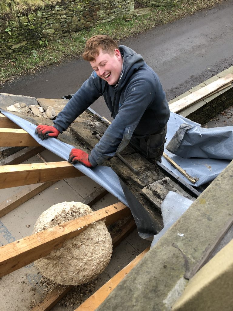 Leo Berry joins the business as an apprentice builder